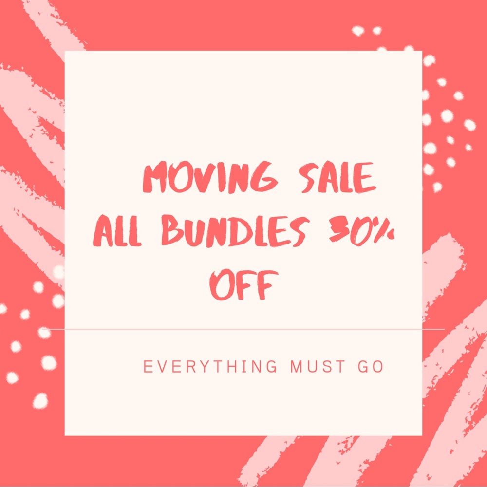 🎀🎉MOVING SALE 30% off all bundles Offers welcome